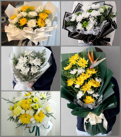 广西桂林临桂区五通镇白事花束代送